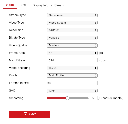 Analytics stream settings