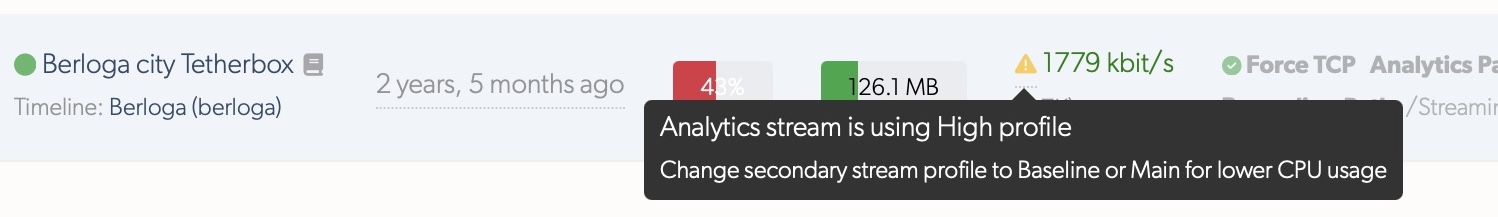 Camera configuration suggestion example